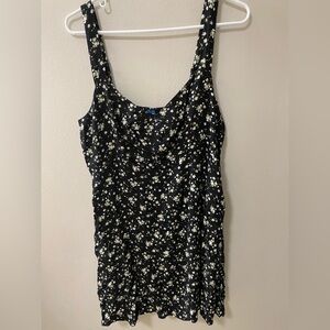 Old Navy womens large summer dress floral dark academia cottagecore new with tag
